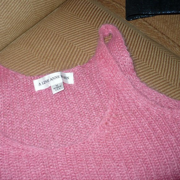 ANNE KLEIN SWEATER, ROSE SIZE MEDIUM - Picture 1 of 4